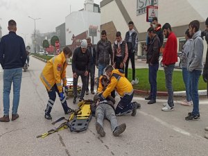Bursa'da motosiklet kazası