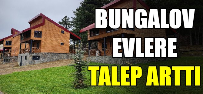 Bungalov evlerine yoğun talep