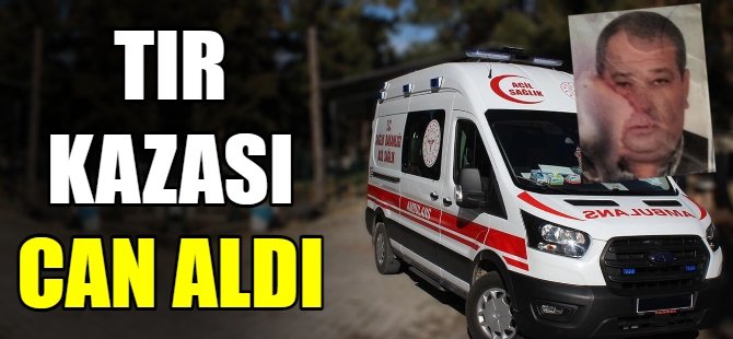 Tırın çarptığı bekçi kurtarılamadı