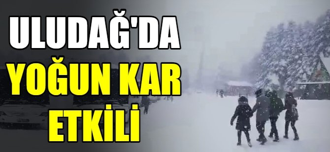 Uludağ'da kar kalınlığı 35 santimetre!