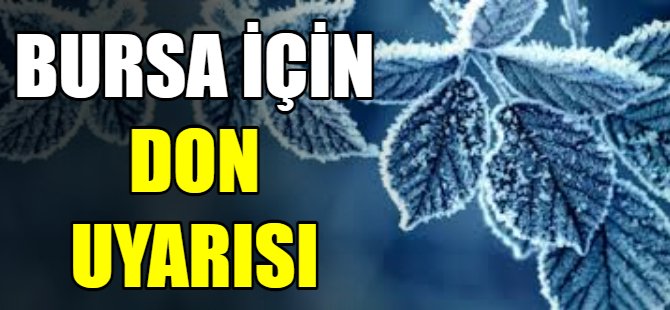 Meteorolojiden don uyarısı