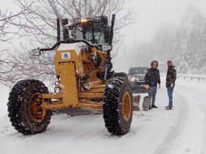 Kestel'de karla mücadele seferberliği