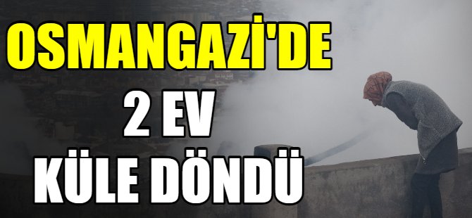 Bursa'da 2 ev alevlere teslim oldu