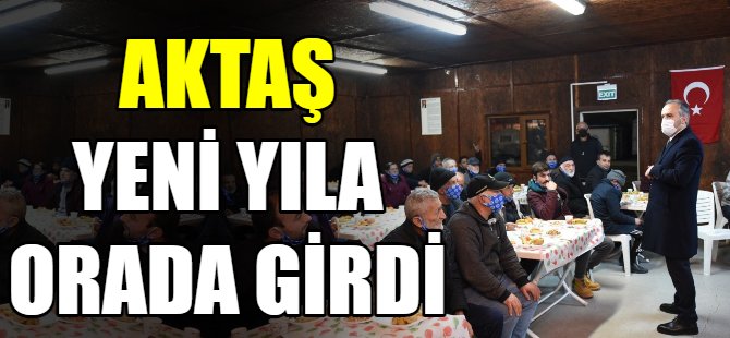 Aktaş, yeni yıla kimsesizlerle girdi