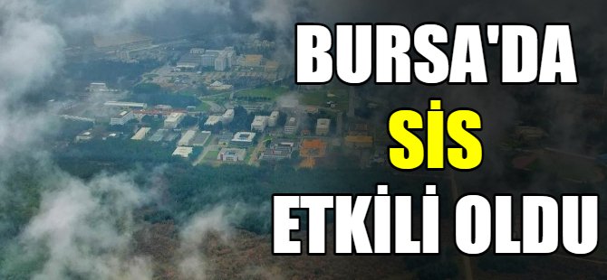 Bursa'da sis trafiği etkiledi.