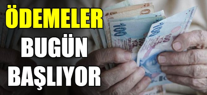 Yaşlı ve engelli aylık ödemelerine başlandı