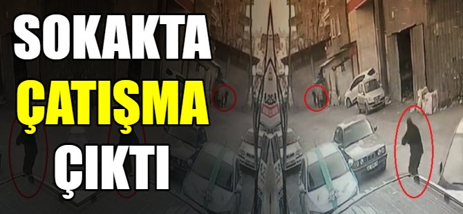 Sokak ortasında silahlı çatışma