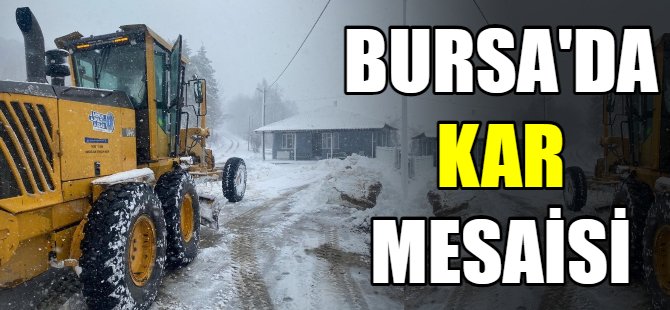 Bursa'da kar mesaisi