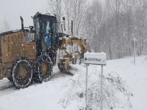 Büyükşehir'de karla mücadele