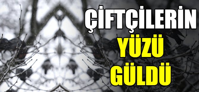 Kar, çiftçiye ve toprağa iyi geldi