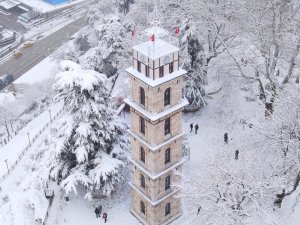 Bursa'dan kar manzarları