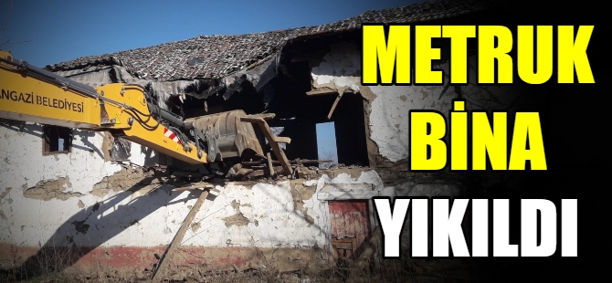 Bursa'da metruk bina temizliği