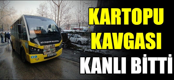 Kar topu kavgası kanlı bitti