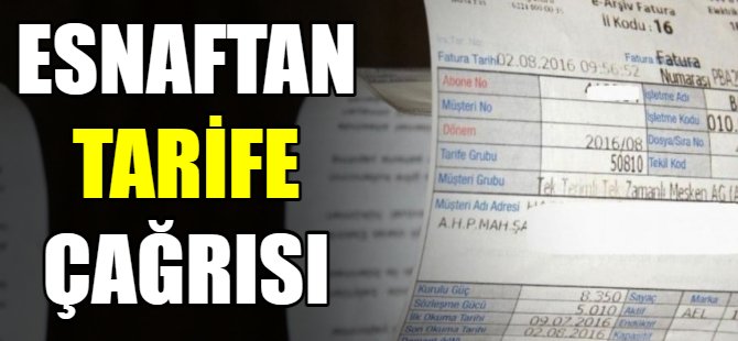 'En fazla elektriği esnaf ödüyor'