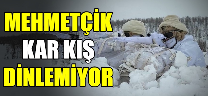 Mehmetçik kar kış dinlemiyor