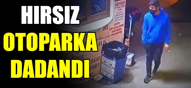 Hırsızın cesareti şaşırttı