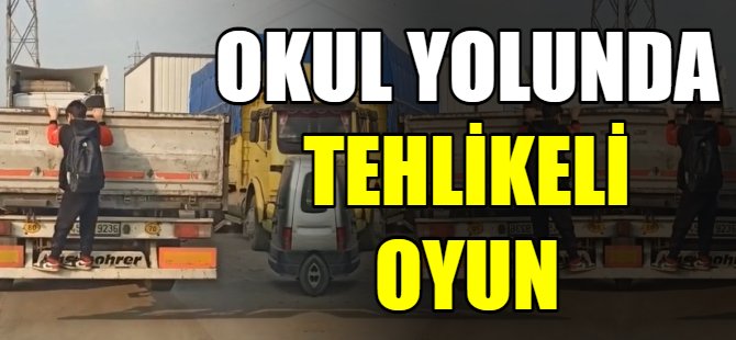 Okula giden tehlikeli yolculuk