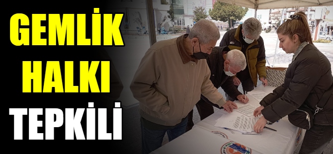 Gemlik'te imza kampanyası