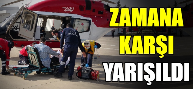 Taksici için zamana karşı yarıştılar