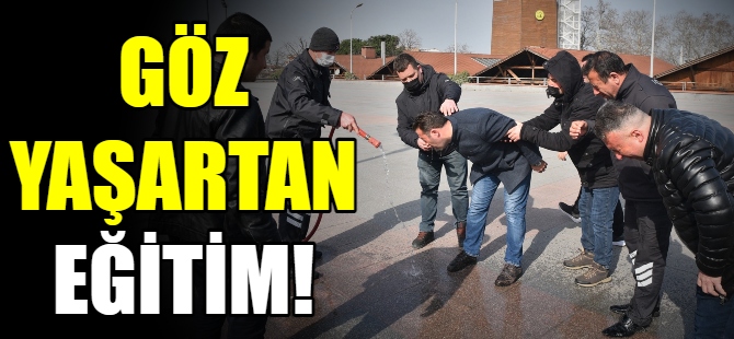 Güvenlikçilere ‘göz yaşartan’ eğitim