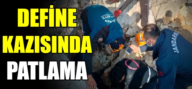 Define kazısında patlama