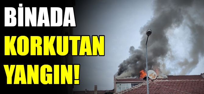 Apartmanda korkutan yangın