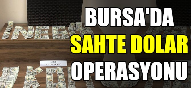 Bursa'da sahte para baskını