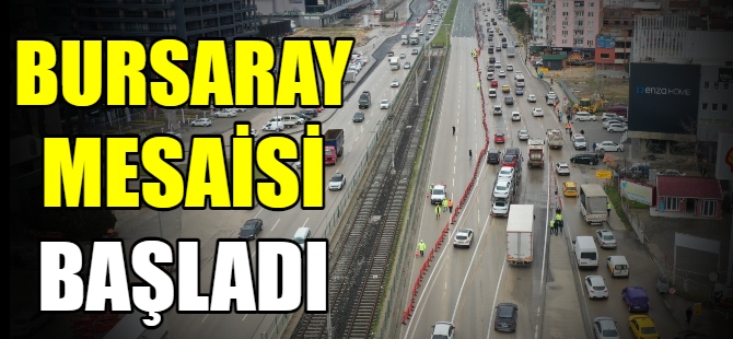 Mudanya yolunda Bursaray çalışmaları başladı