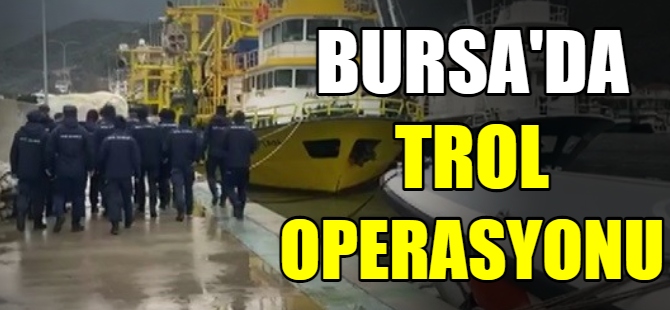 Bursa'da trol operasyonu
