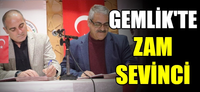 Gemlik Belediyesi'nde zam sevinci
