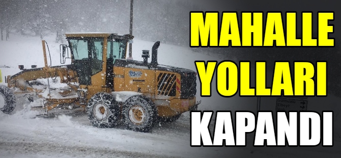 Bursa'da 122 mahalle yolu kapandı