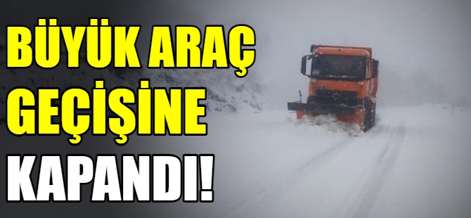 Bursa-İstanbul yolu kamyonlara kapandı