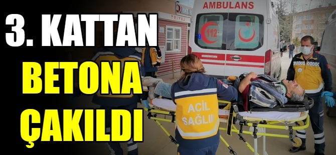 İnşaattan düşen usta, ağır yaralandı