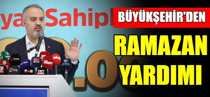 Büyükşehir'den Ramazan yardımı