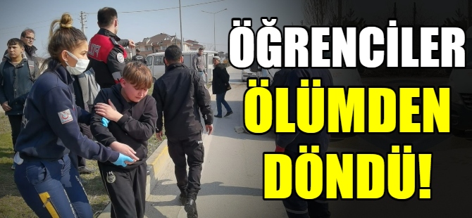 Bursa'da öğrenci servisi ile minibüs çarpıştı