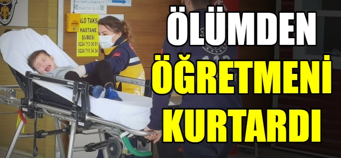 Öğretmenin refleksi ölümden kurtardı