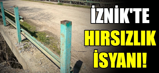 Köprünün demirlerini çaldılar