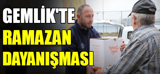 Gemlik’te ramazan dayanışması