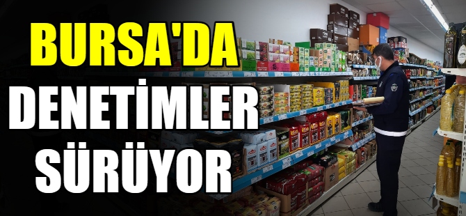 Bursa'da denetimler sürüyor