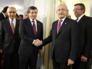 Davutoğlu-Kılıçdaroğlu  görüşüyor