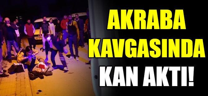 Akraba kavgasında kan aktı