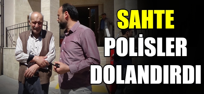 Sahte polisler dolandırdı