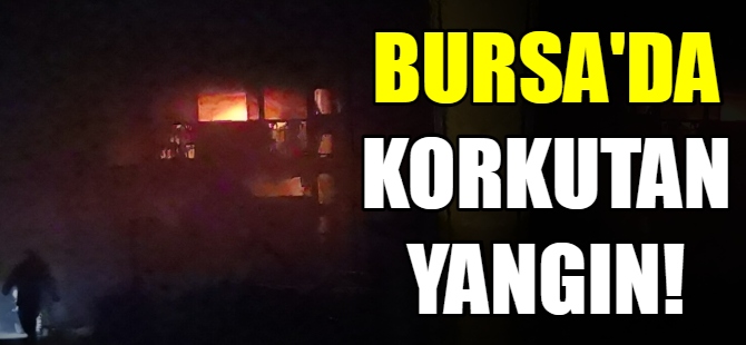 Bursa'da korkutan yangın