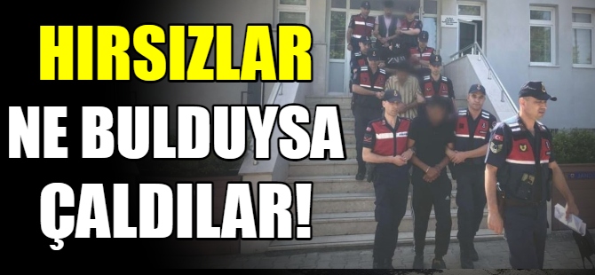 Hırsızlar ne bulduysa çaldılar