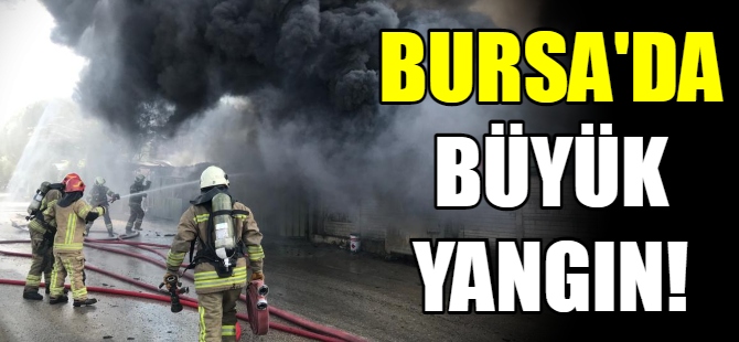 Bursa'da büyük yangın