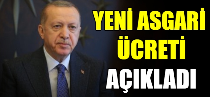 Erdoğan'dan asgari ücret açıklaması