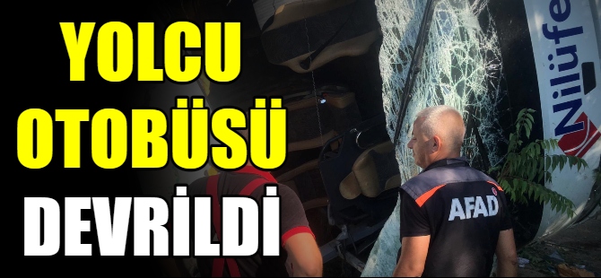 Yolcu otobüsü devrildi:6 ölü