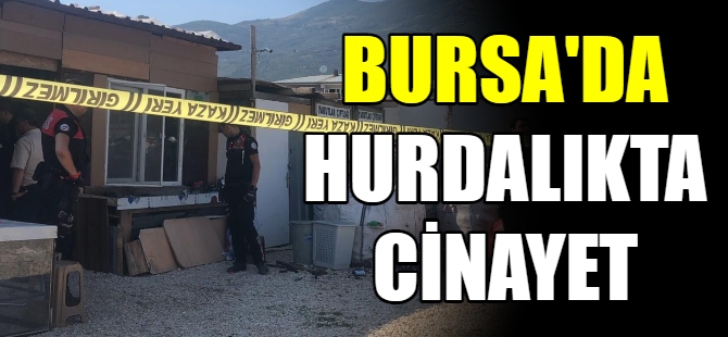 Bursa'da hurdalıkta cinayet