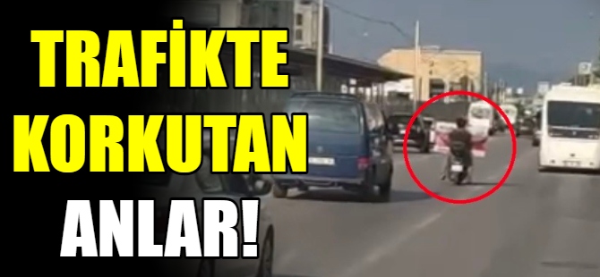 Bursa trafiğinde korkutan anlar