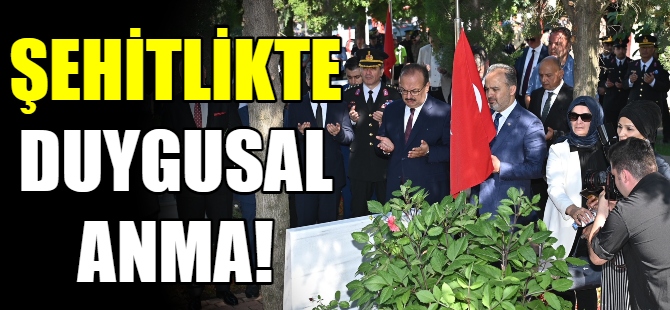 Şehitlikte duygusal anma